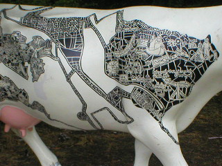 Detail of the decoration of the cow