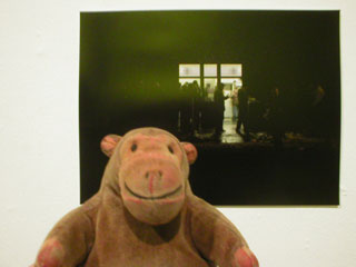 Mr Monkey with a photo by Jamie Lau