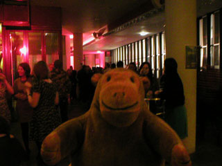 Mr Monkey in the crowds at Urbis