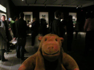Mr Monkey in the crowd on the opening night