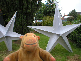 Mr Monkey examining some rather large stars