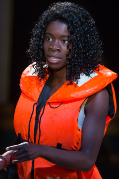 Faith Omole as Viola (Royal Exchange Production photo by Jonathon Keenan)