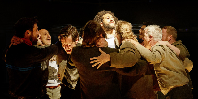 The cast of Fatherland (production photo by Manuel Harlan)