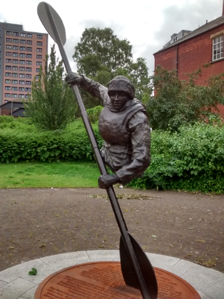 The statue of James Conway, Royal Marine