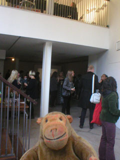 Mr Monkey watching the crowd at the <em>Home and Away</em> preview