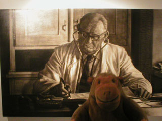 Mr Monkey with Father at Work (My Workplace from 1945-1952) by David Gledhill