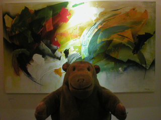 Mr Monkey looking at Express yourself by Susan Aggarwal