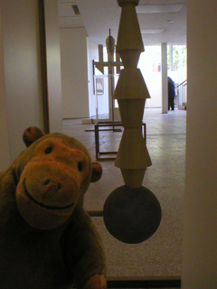 Mr Monkey looking through The Observers Influence at An Orthangonal Equivalence and The Anticipated Form