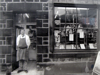 Detail of a butcher's shop, one of Alexander Marrs' untitled images