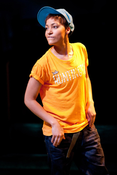 Cush Jumbo as Rosalind disguised as a man (Royal Exchange Theatre production photo)