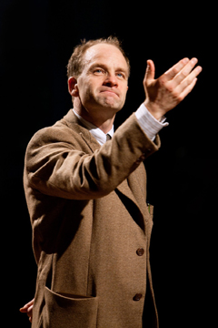 Halder (Adrian Rawlins) being good (Royal Exchange Theatre production photo)