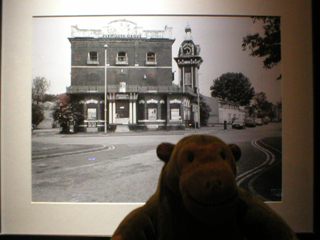 Mr Monkey looking at the Plymouth Grove, Longsight