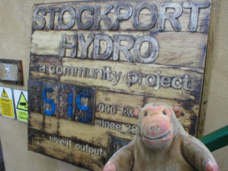 Mr Monkey checking the power production figures.