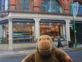 Mr Monkey outside the Chinese Arts Centre