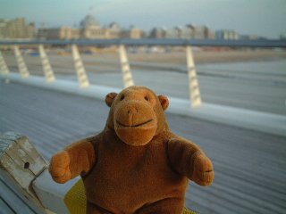 Mr Monkey on the Scheveningen pier