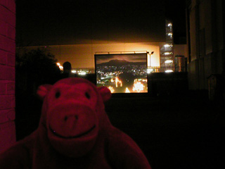 Mr Monkey in the High Bridge Open Air Cinema