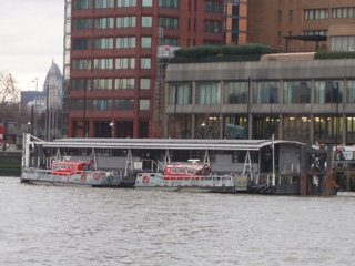 London Fire Service's floating fire station