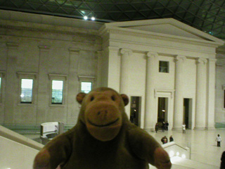 Mr Monkey in the Great Court of the British Museum