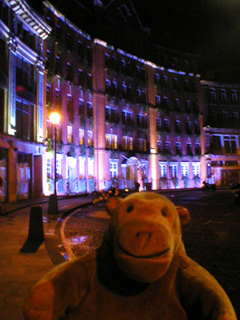 Mr Monkey outside Imagination on Store Street