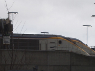 Eurostar trains waiting at Waterloo