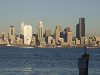 Downtown Seattle viewed from across the water