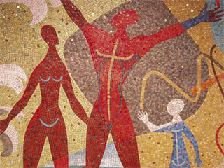 The electric family from the Seattle City Light mosaic