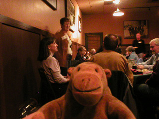 Mr Monkey at the 4MA dinner