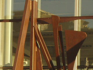 A detail of Anthony Caro's Riviera