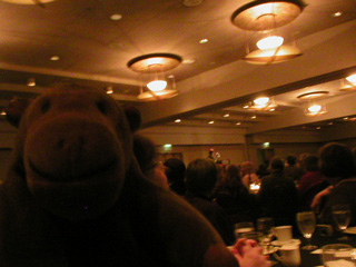 Mr Monkey at the Gala Dinner