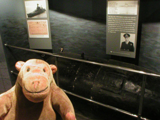Mr Monkey looking at a German magnetic mine