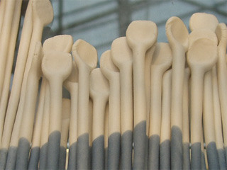 Spoon-like clay things