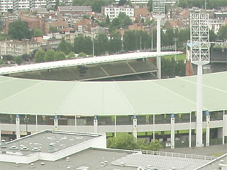 Heysel stadium seen from the Atomium