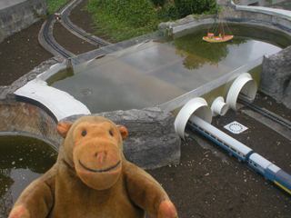 Mr Monkey looking at the channel tunnel