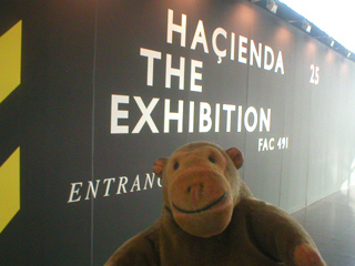 Mr Monkey approaching the exhibition