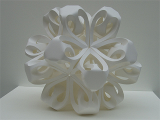 A paper sculpture by Richard Sweeney