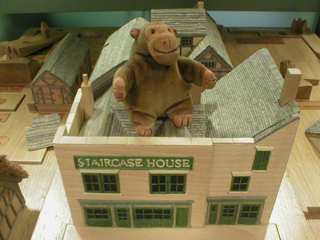 Mr Monkey sitting on top of the completed model