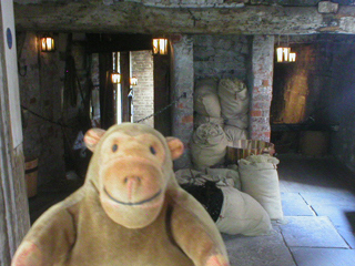 Mr Monkey in the storehouse of Staircase House