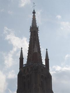 The tower of the Church of Our Lady