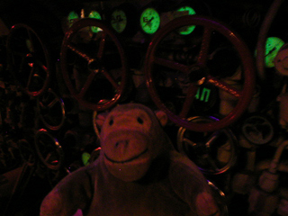 Mr Monkey looking at the ballast control valves