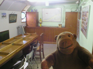 Mr Monkey in the mess room