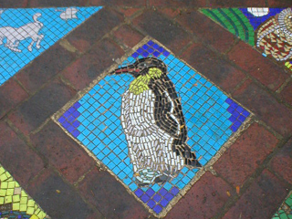 A mosaic penguin