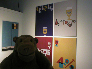 Mr Monkey looking at the Artois adverts