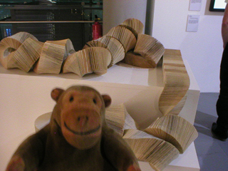 Mr Monkey examining 83 Hours by Sarah Brown