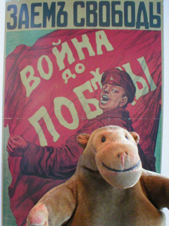 Mr Monkey with Butchkin's 1917 Freedom Loan poster