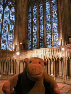 Mr Monkey in the Chapter House of York Minster