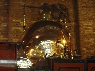 The copper dome of the Coppernob locomotive