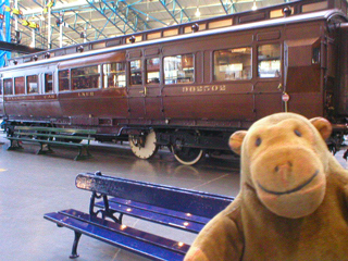 Mr Monkey looking at LNER Dynamometer Car 902592