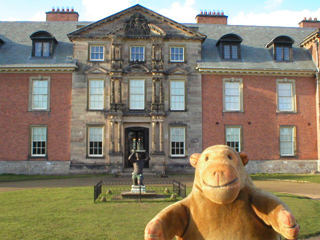 Mr Monkey looking at the south front of the house