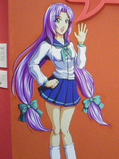 Umeko, the exhibition's manga guide