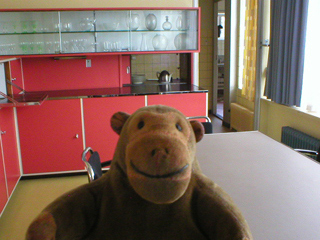 Mr Monkey in the Sonneveld dining room